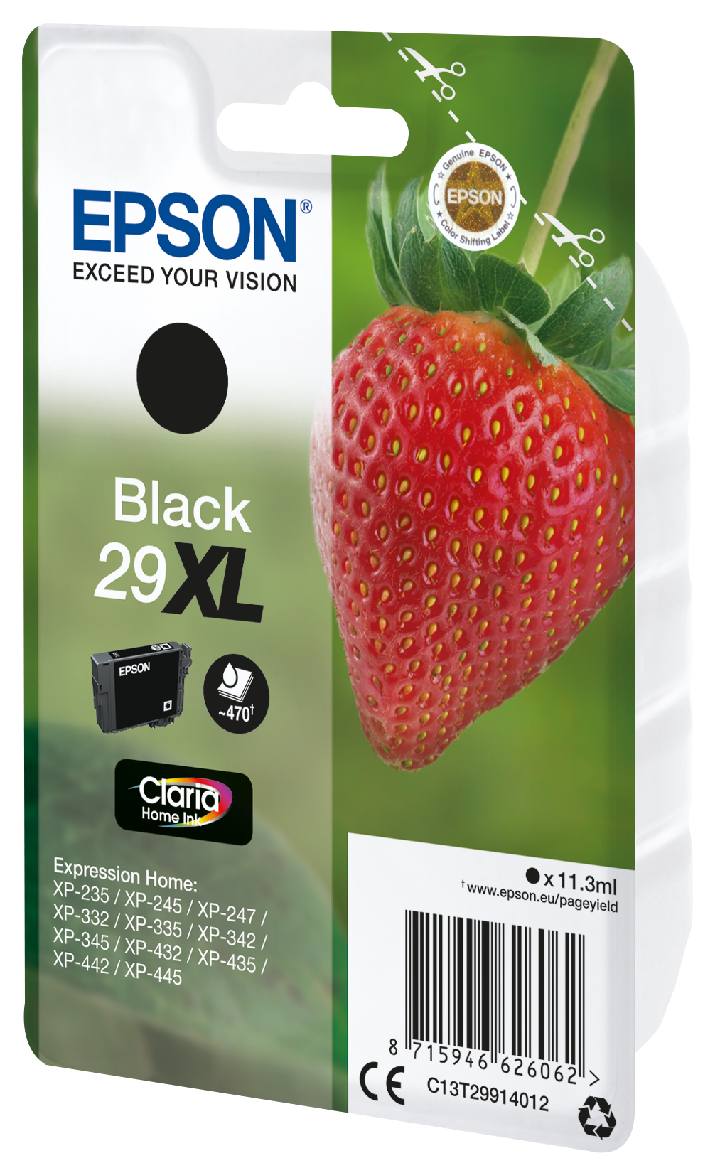 Epson Strawberry Cartuccia Fragole Nero Inchiostri Claria Home 29XL