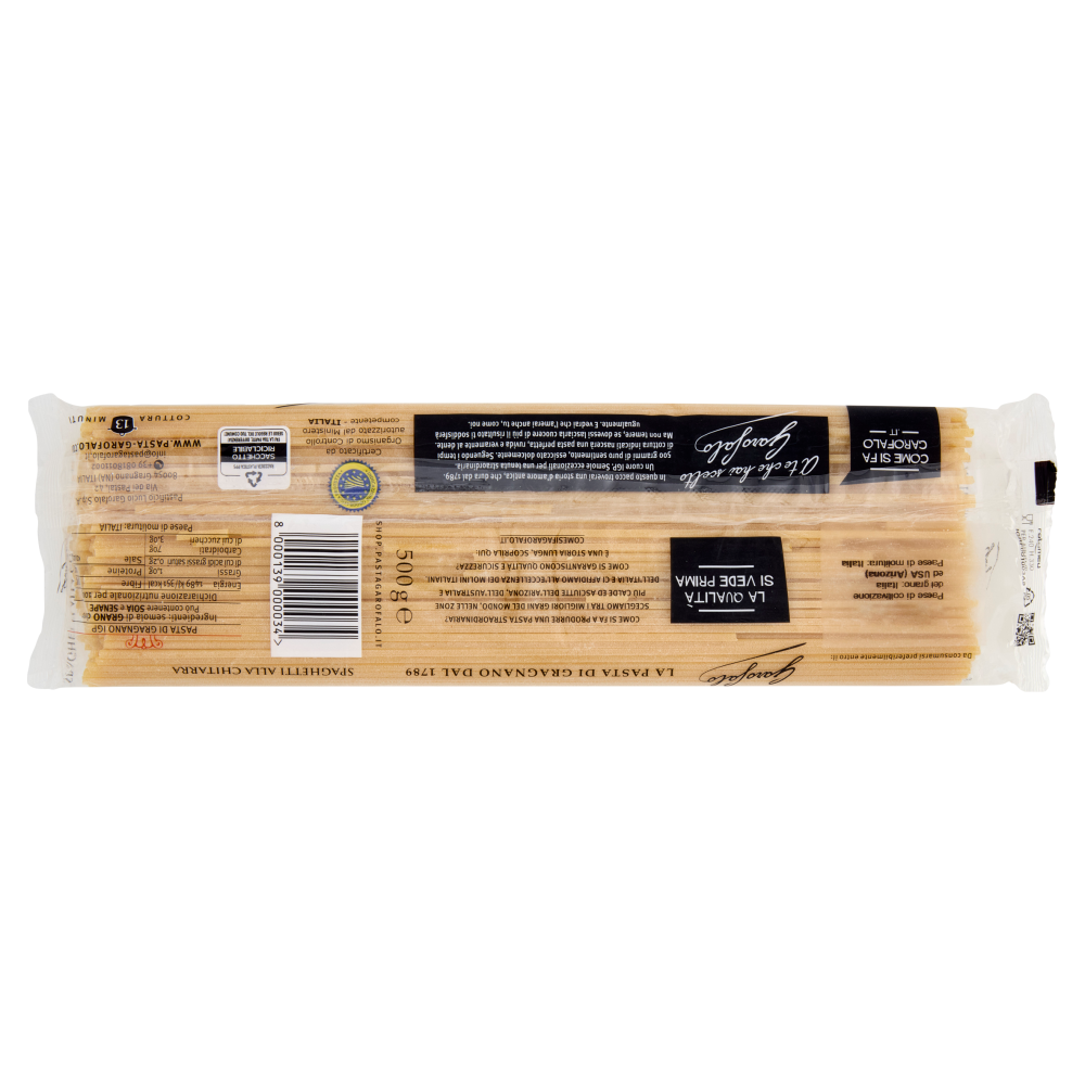 Garofalo Spaghetti alla Chitarra 40-3 Pasta di Gragnano IGP 500 g