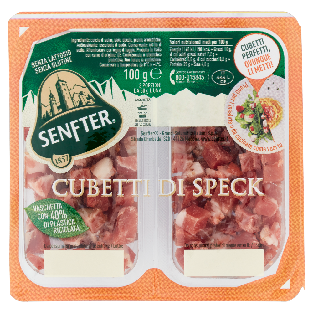 Senfter Cubetti di Speck 2 x 50 g