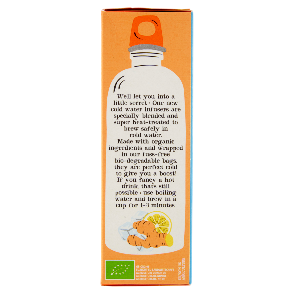 CUPPER Infuso a freddo Biologico di Limone, Zenzero e Curcuma 10 bustine