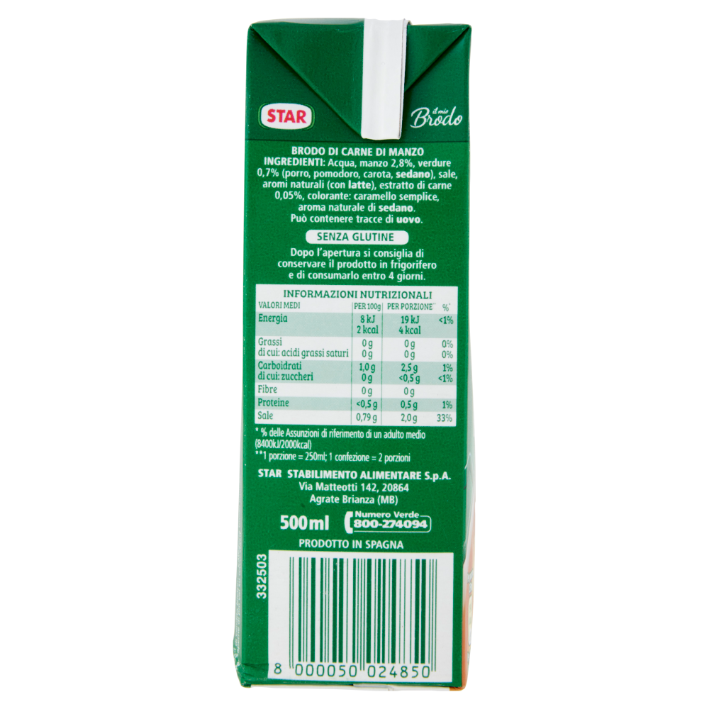 Star il mio Brodo di Manzo 500 ml