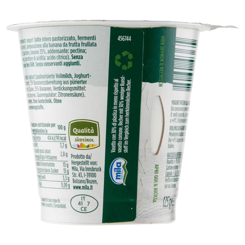 mila Yogurt Intero Banana 125 g