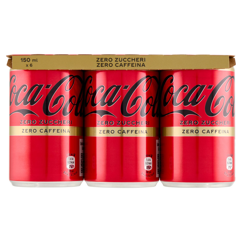 Coca-Cola Zero Caffeine Free Minican 6 x 150 ml