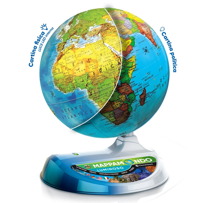 Clementoni Clemmy 16468 mappamondo Mappamondo fisico 22 cm