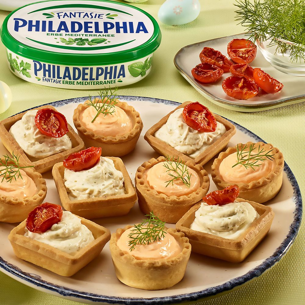 Philadelphia Fantasie&nbsp;alle Erbe Mediterranee Latticino Fresco e Cremoso Vaschetta 150g