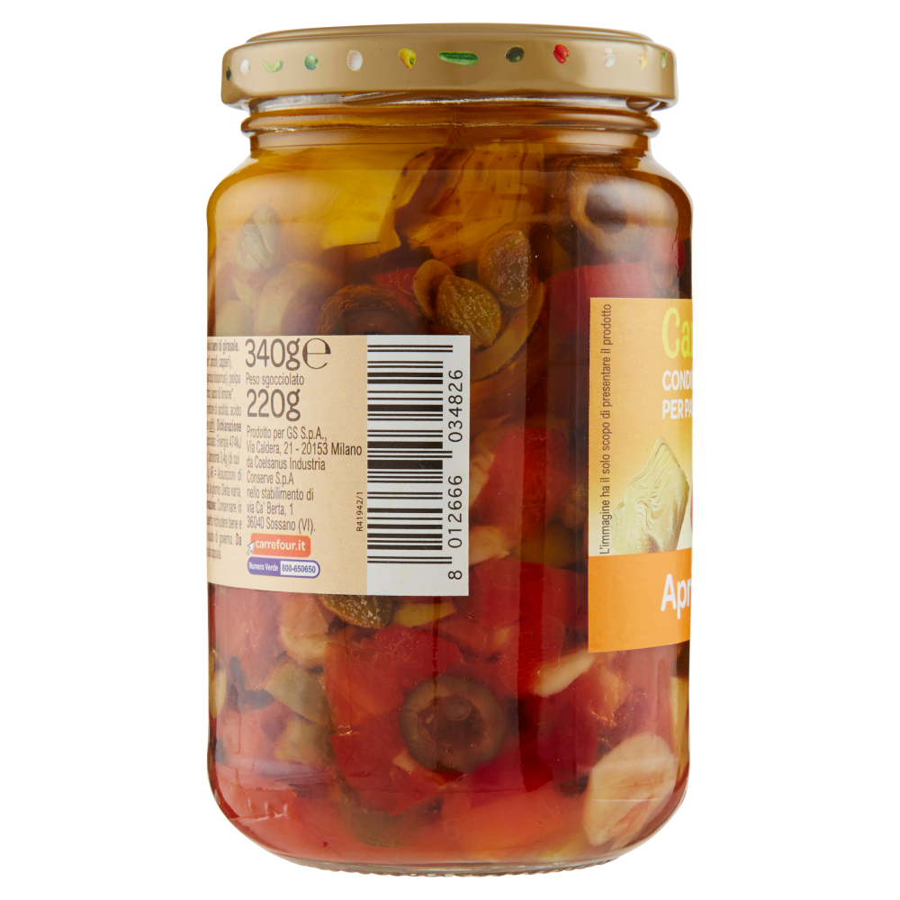 Carrefour Condimento per Pasta in olio di semi di girasole 340 g