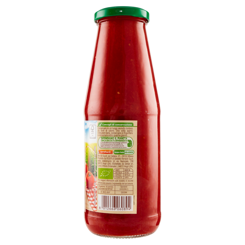 Carrefour Bio Passata rustica 700 g