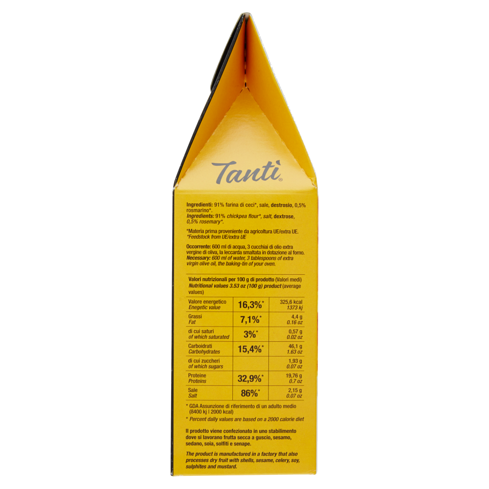 Tant&igrave; Farinata Focaccia di Ceci 210 g