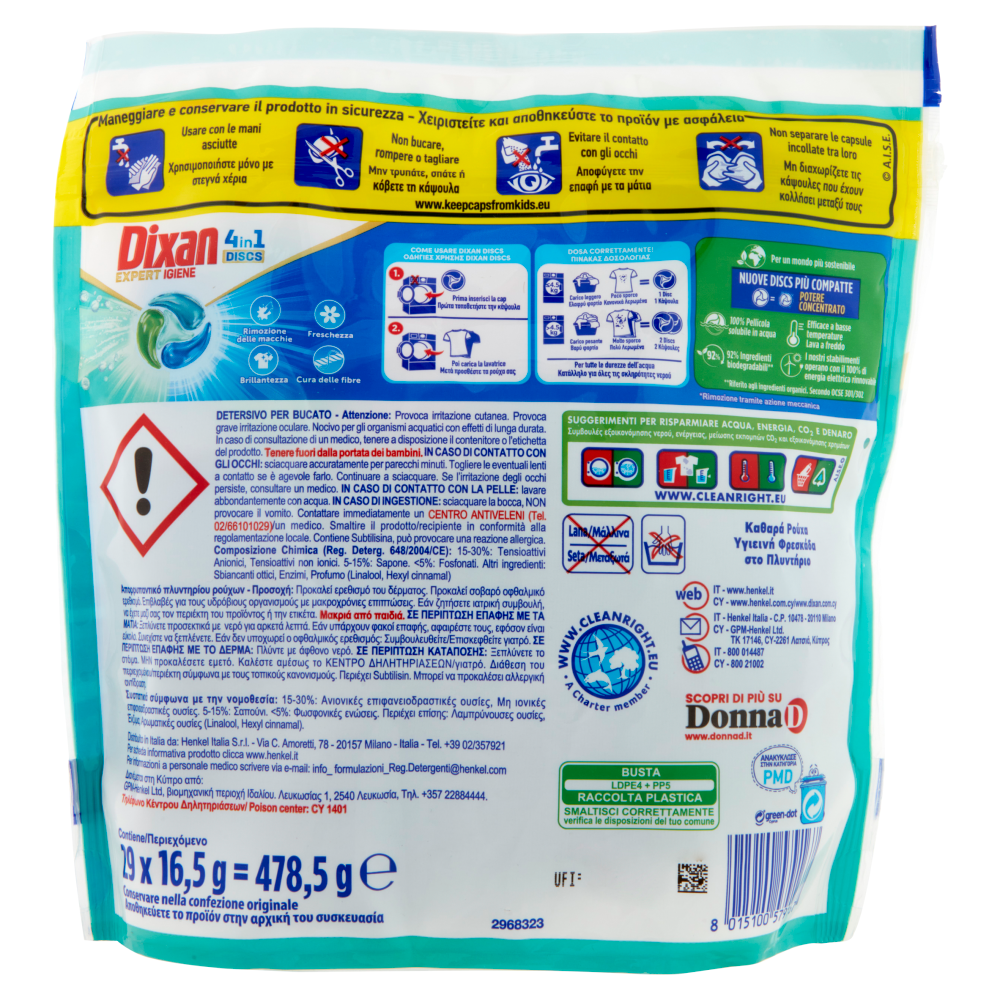 DIXAN Discs Expert Igiene 29pz (478,5g)