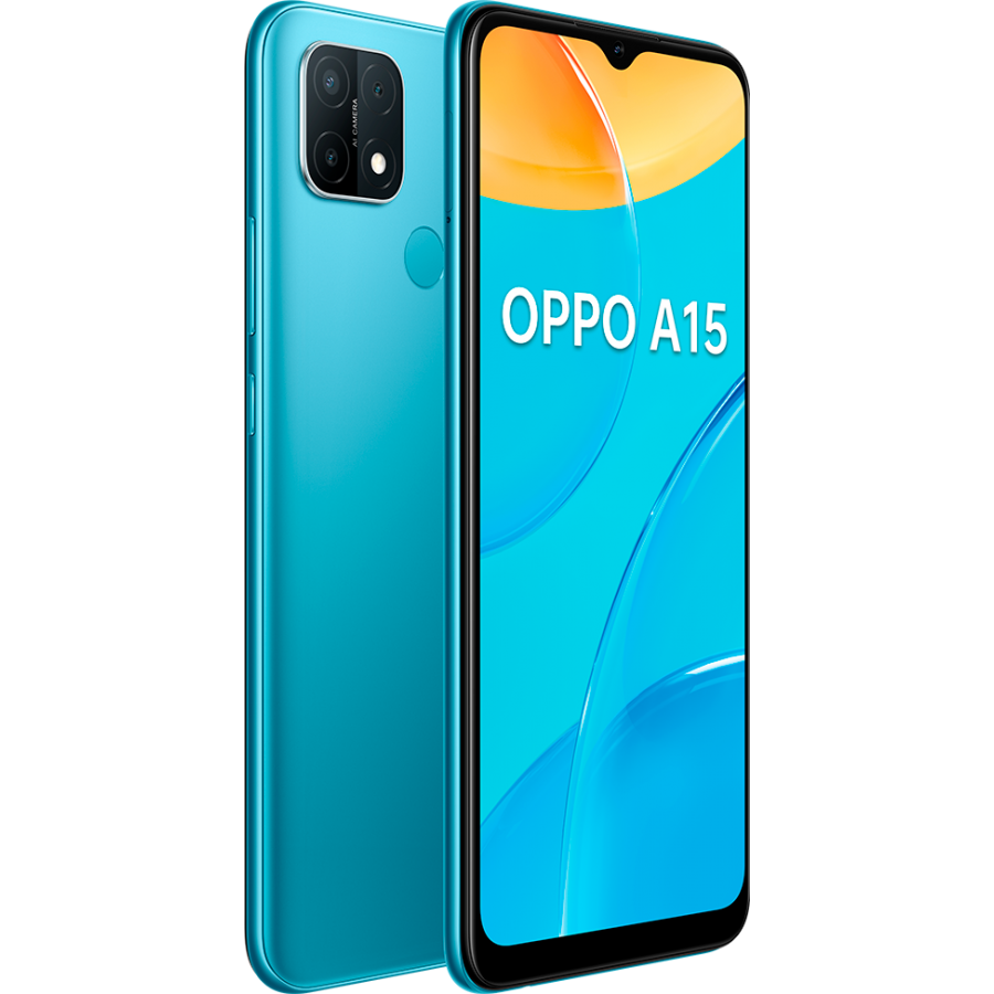 TIM Oppo A15 16,6 cm (6.52") Doppia SIM ColorOS 7.2 4G 3 GB 32 GB 4230 mAh Blu
