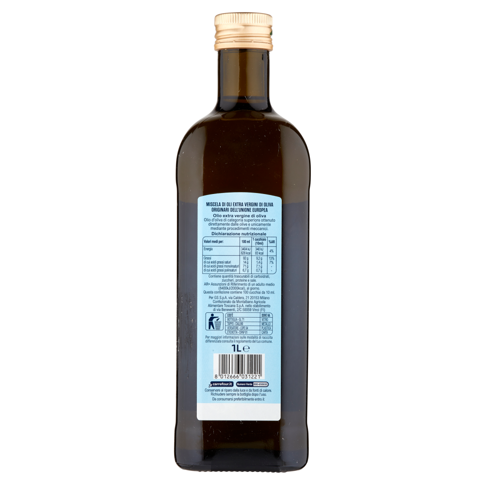 Carrefour Extra Cucina Delicata Olio Extra Vergine di Oliva 1 L