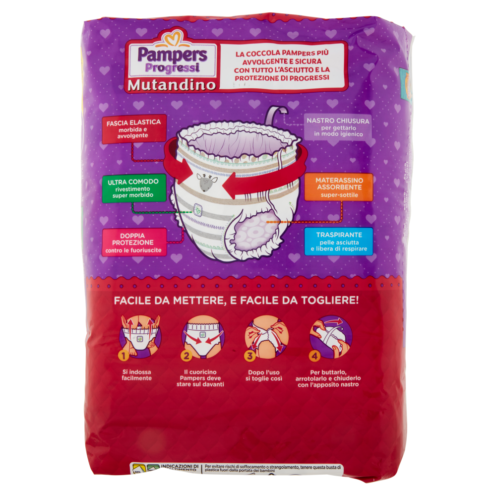 Pampers Progressi Mutandino 5 Junior 17 pz