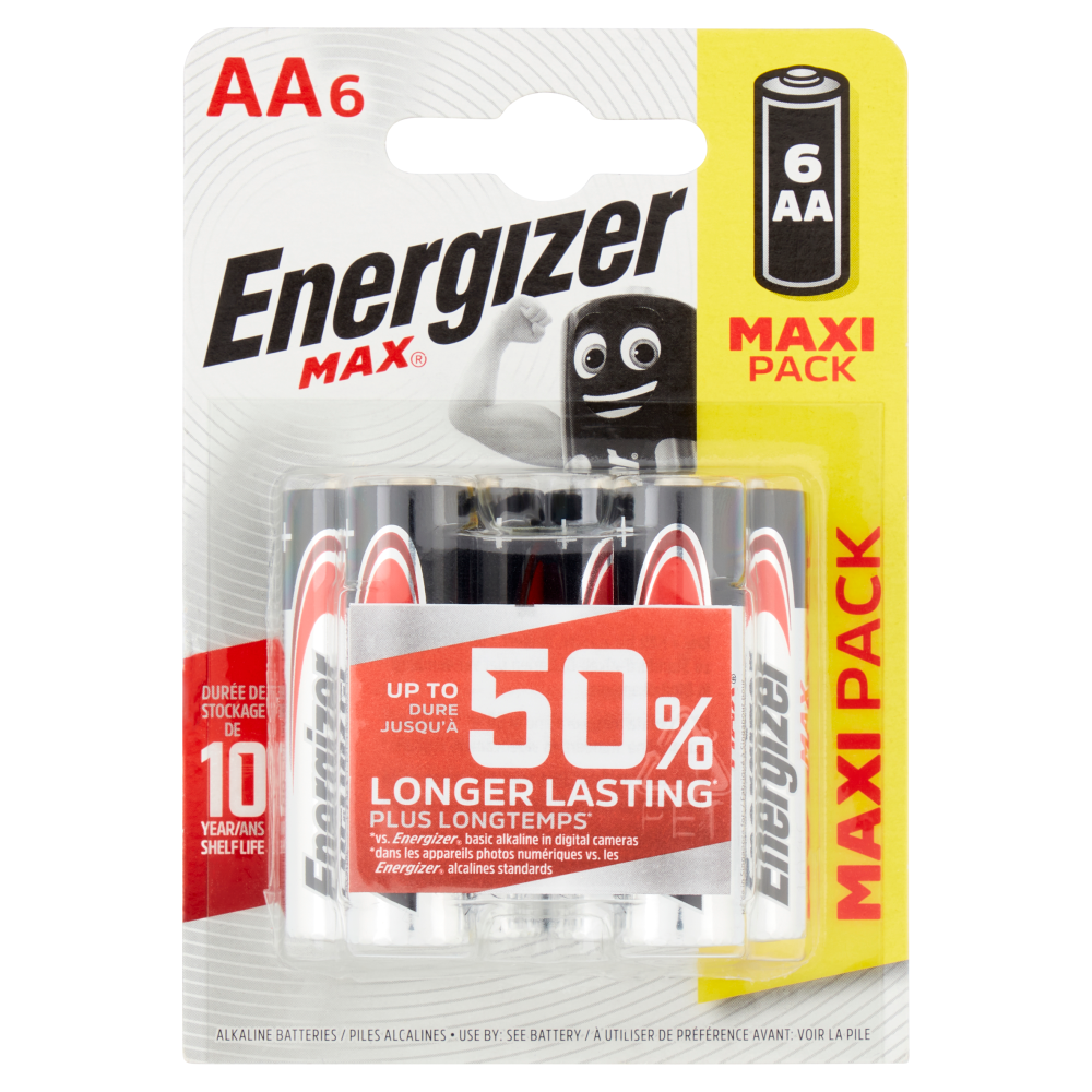 Energizer Max AA Alkaline 6 pz