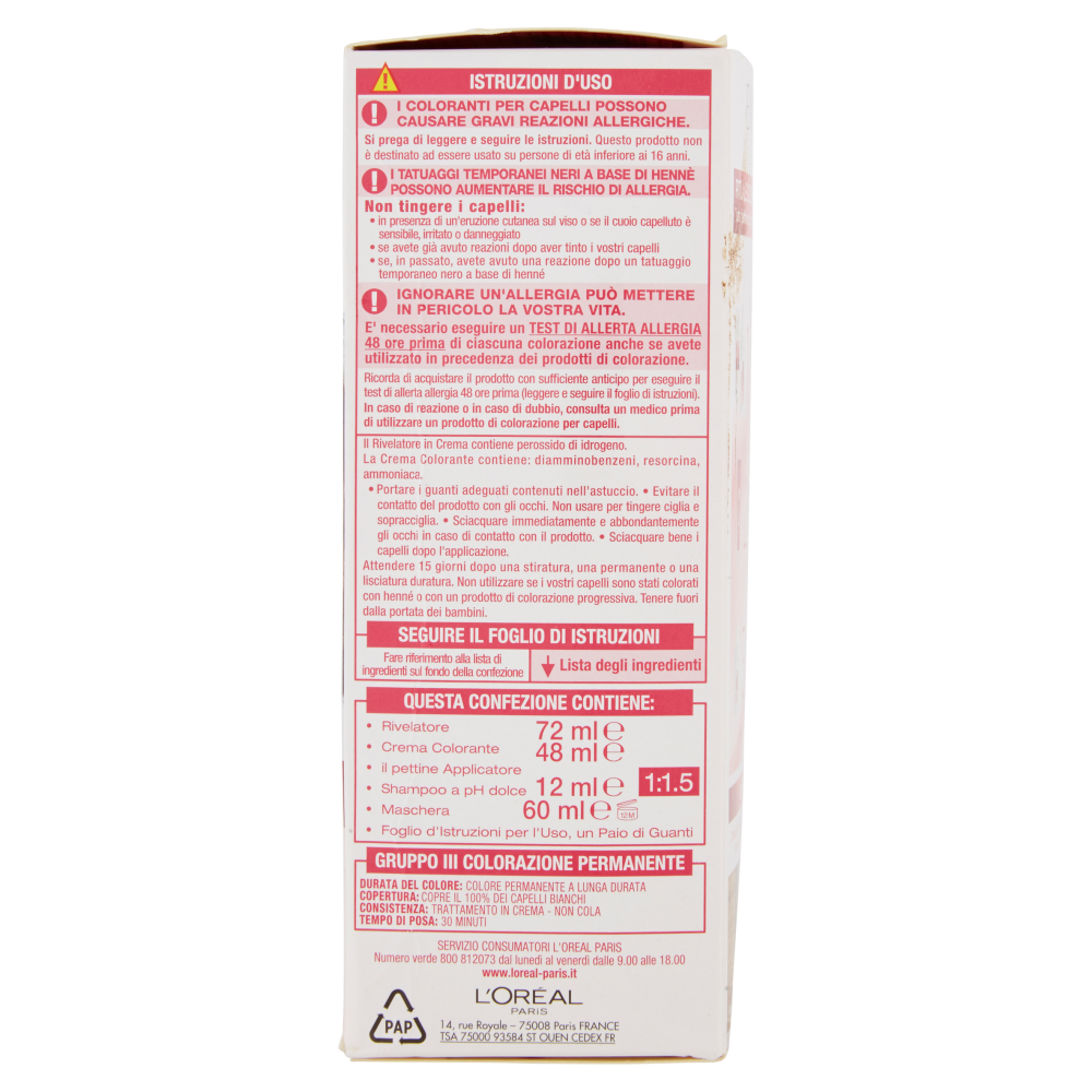 L'Or&eacute;al Paris Excellence Crema colorante triplo trattamento avanzato, 5 Castano Chiaro