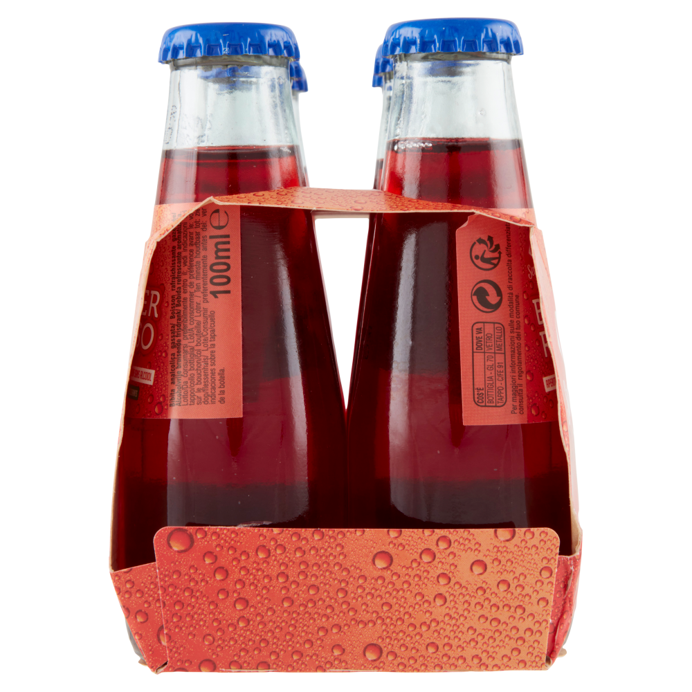 Carrefour Sensation Bitter Rosso 6 x 100 ml