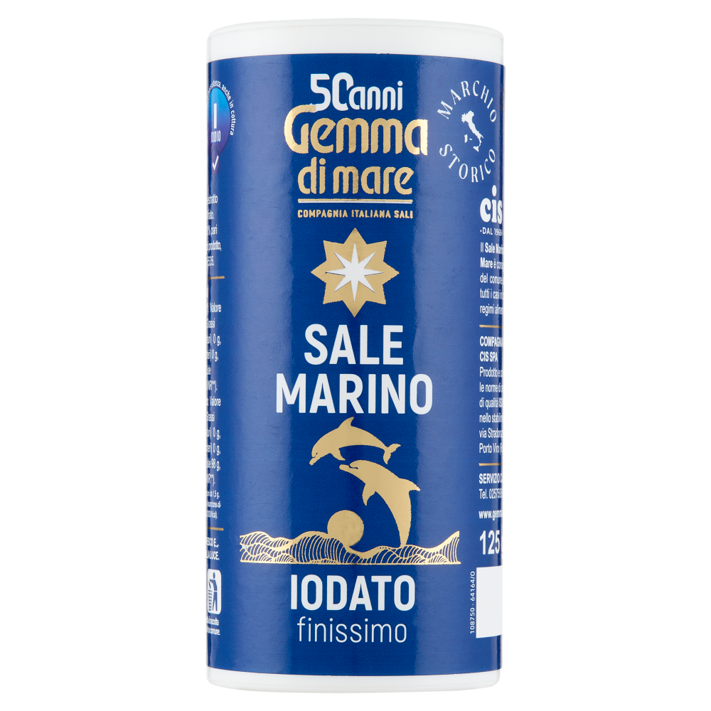 Gemma di mare Sale Marino Iodato finissimo 125 g