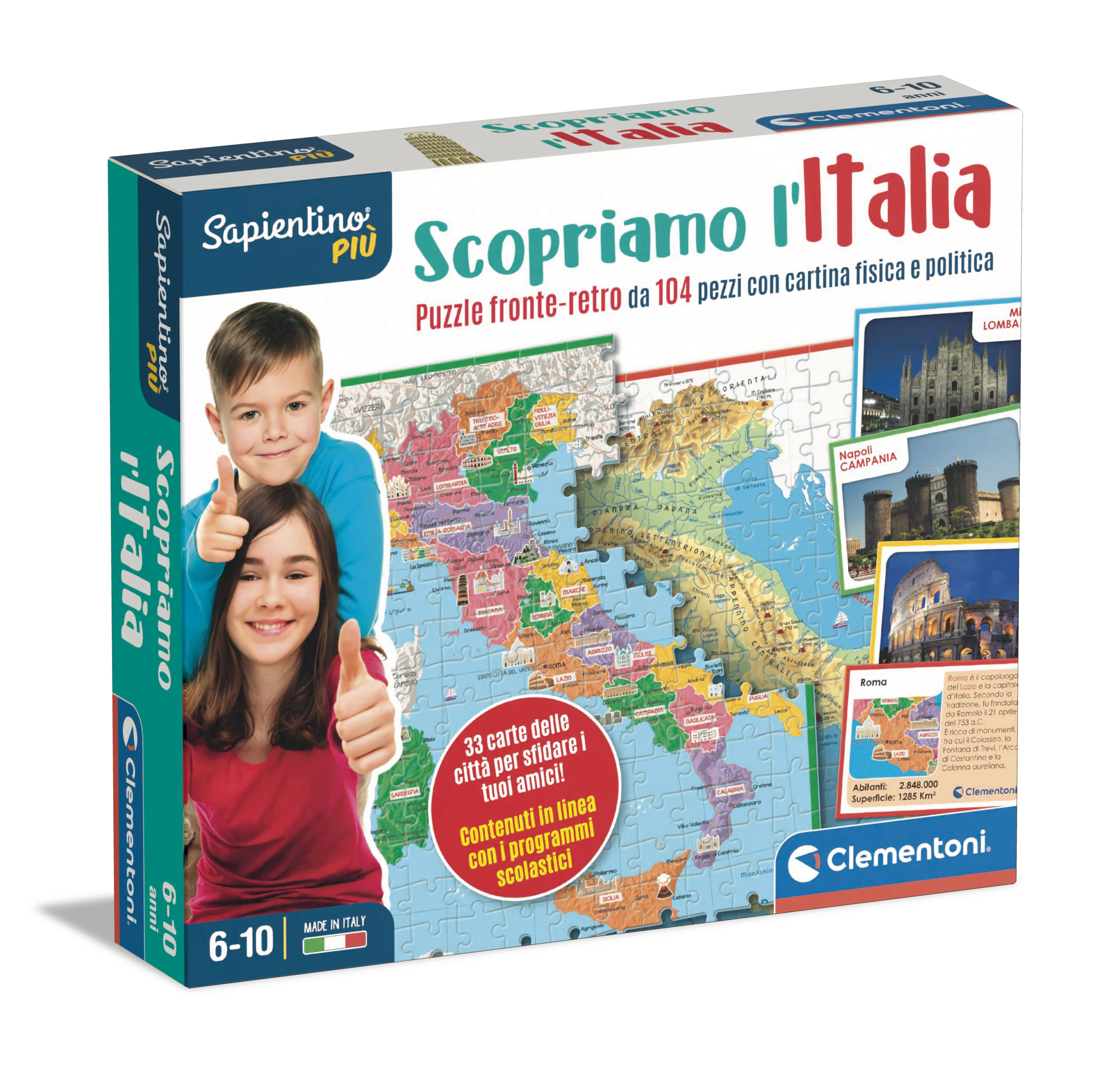 Clementoni Sapientino Più Scopriamo l'Italia