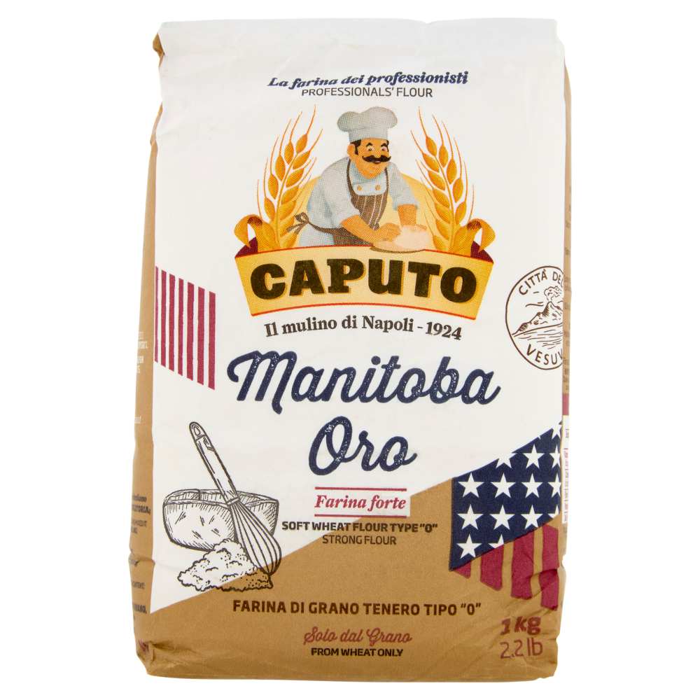 Caputo Manitoba Oro Farina di Grano Tenero Tipo "0" 1 Kg