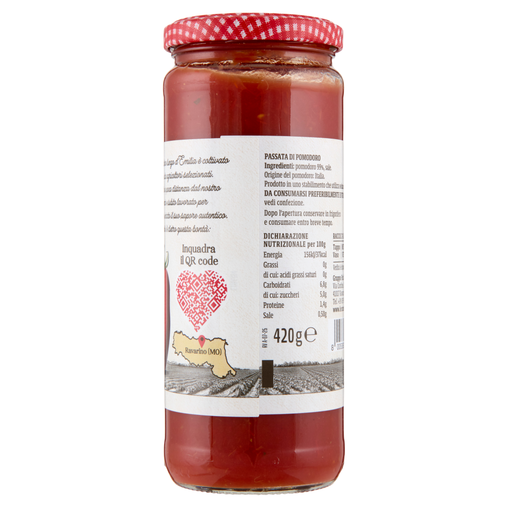 Le Conserve della Nonna Passata di Pomodoro Lungo d'Emilia 420 g