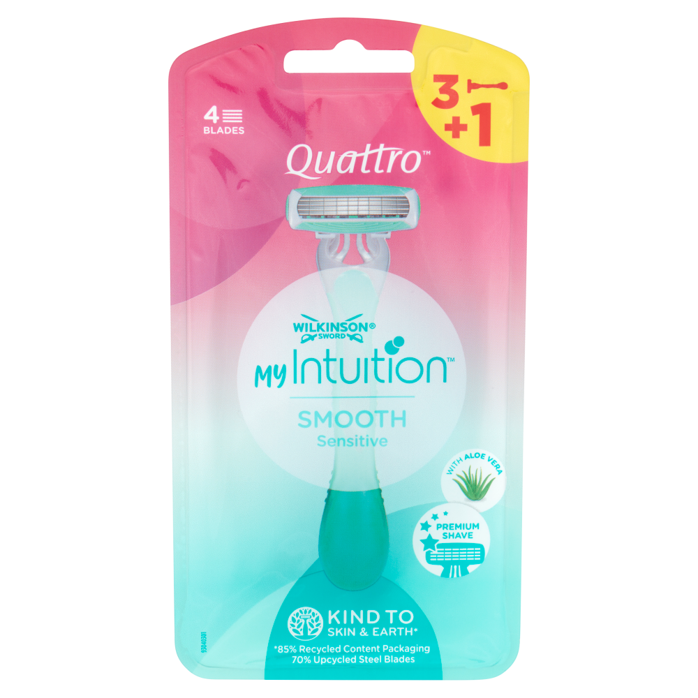 Wilkinson Sword My Intuition Quattro Smooth Sensitive 3+1