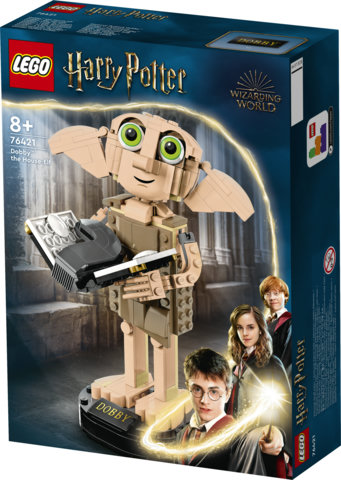 LEGO Harry Potter 76421 Dobby l'Elfo Domestico, Modello Snodabile di Personaggio Iconico, Gioco da Collezione, Regalo 8+ Anni