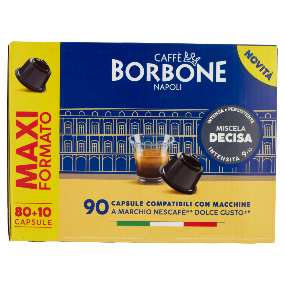 Caffè Borbone Miscela Decisa Capsule Compatibili Nescafè Dolce Gusto* 90 x 7 g
