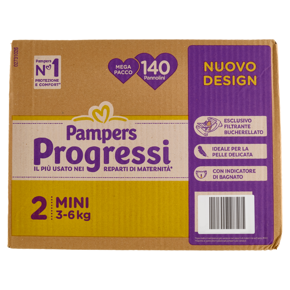 Pampers Progressi Mini 140 pz