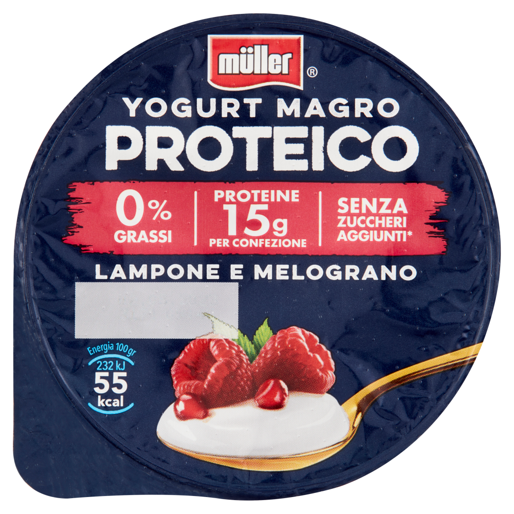 müller Yogurt Magro Proteico Lampone e Melograno 180 g Carrefour
