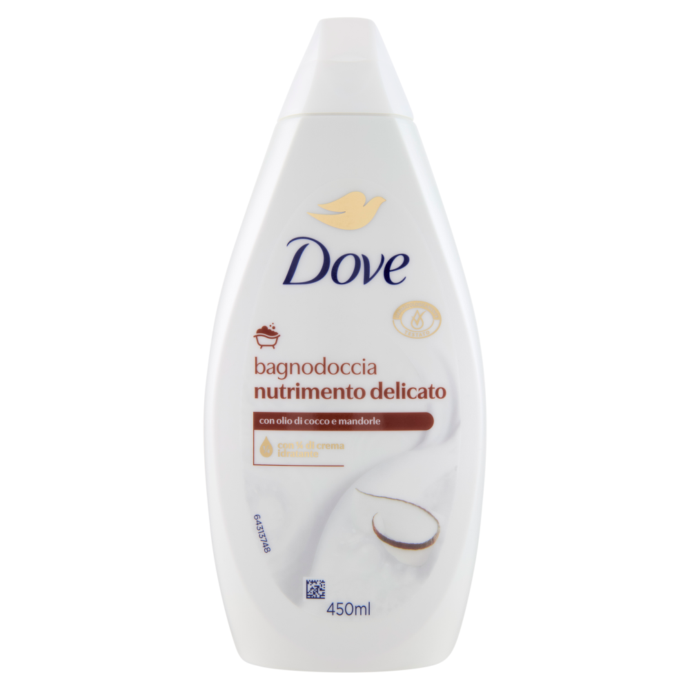 Dove bagnodoccia nutrimento delicato con olio di cocco e mandorle 450 ml