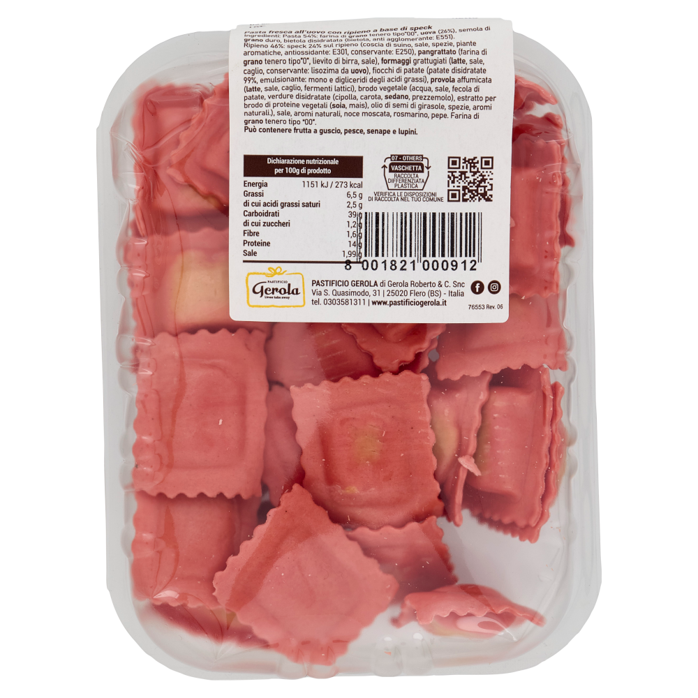 Pastificio Gerola Linea take away Ravioli allo speck 250 g