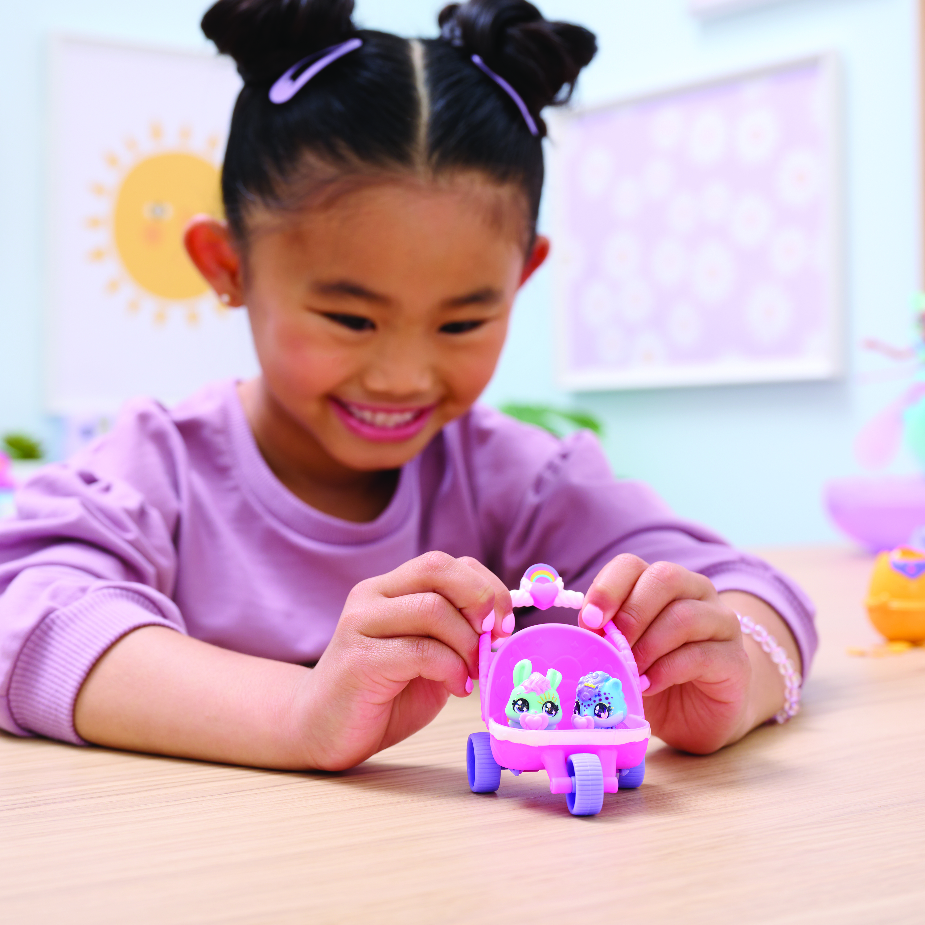 Hatchimals Alive, Confezione con Due Uova Che Si schiudono con l’Acqua e Passeggino, Giocattoli per Bambine e Bambini dai 3 Anni in su