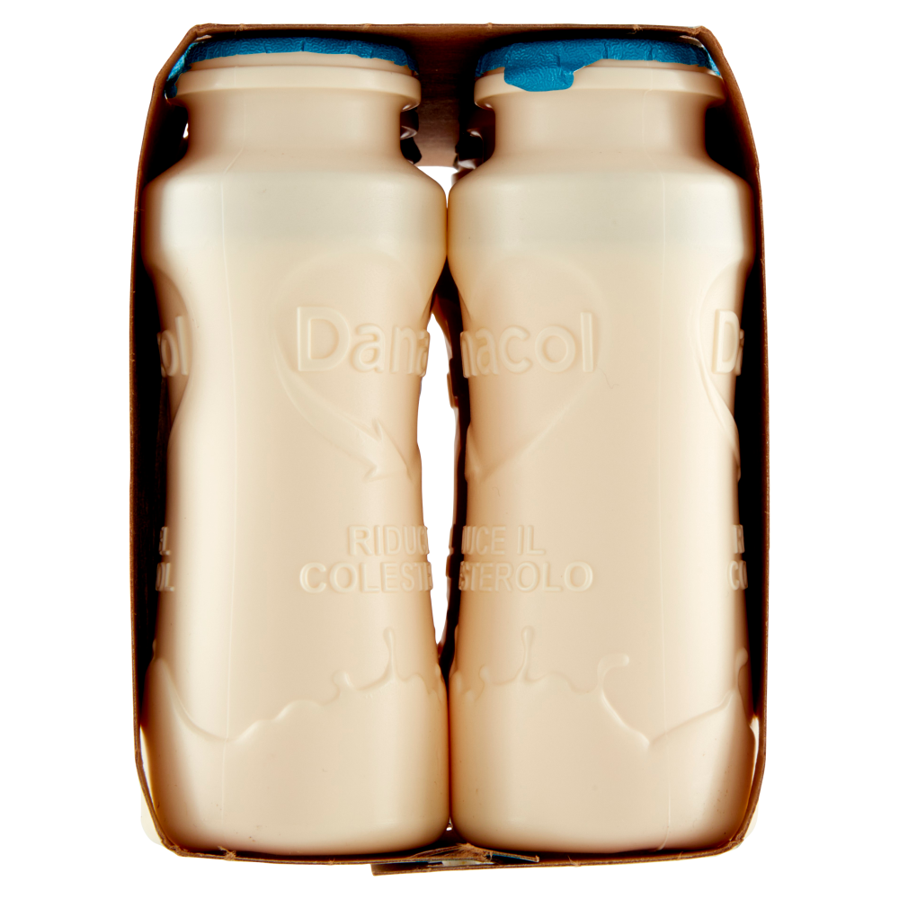 DANACOL Yogurt da bere, Riduce il Colesterolo grazie agli Steroli Vegetali, Bianco Naturale, 8x100g