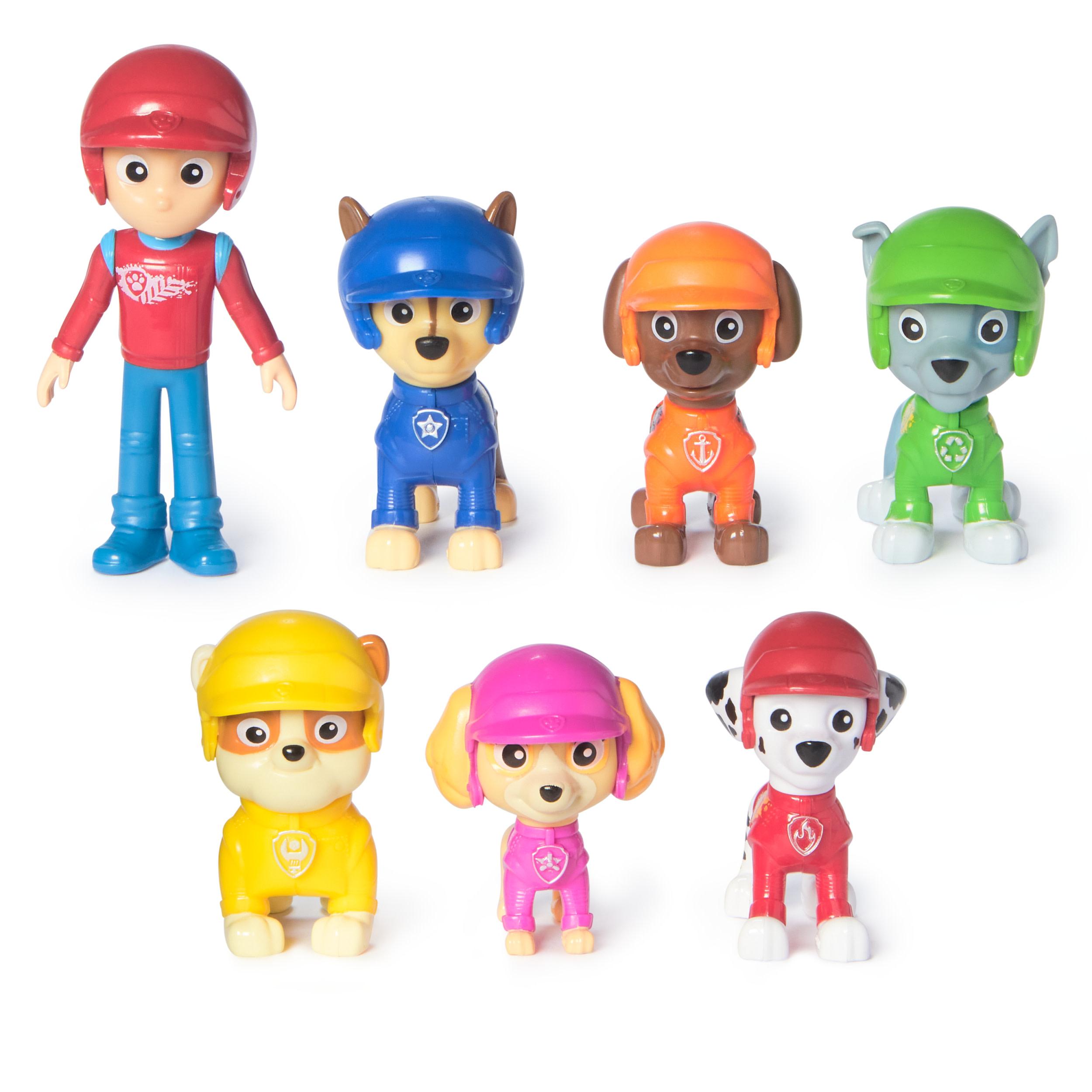 PAW Patrol , Confezione Regalo con Personaggi Giocattolo, con 7 Personaggi Collezionabili, Giocattoli per Bambini e Bambine, 3+ Anni