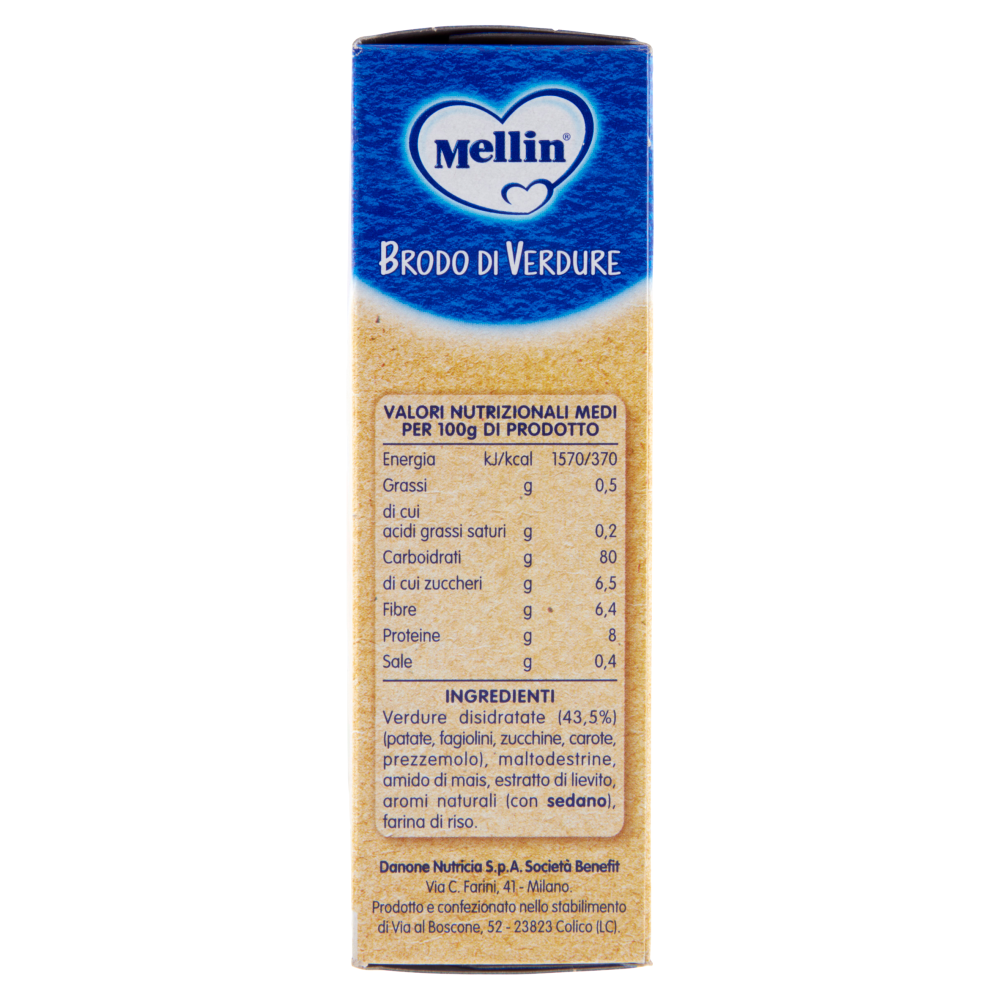 MELLIN Brodo di Verdure (10 bustine monodose da 8g) 80 g