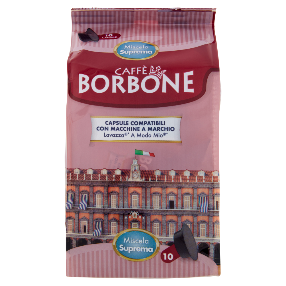 Caffè Borbone Miscela Suprema Capsule Compatibili Lavazza* A modo Mio* 10 x 7,2 g