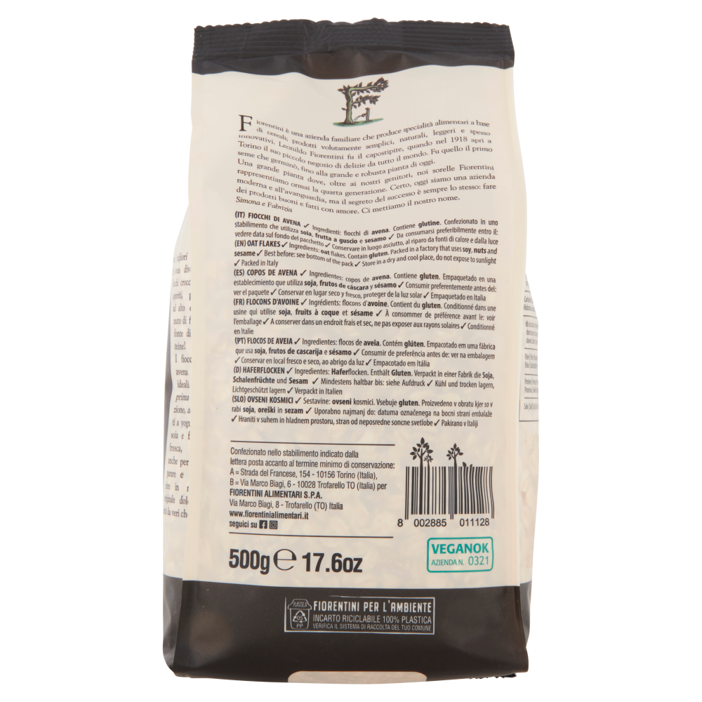 Fiorentini gli Originali Fiocchi di Avena 500 g