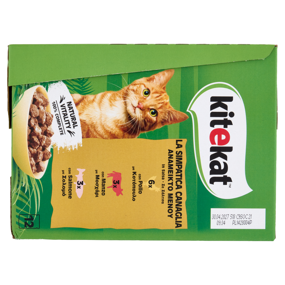 Kitekat Simpatica Canaglia cibo umido gatto 12 x 85 g