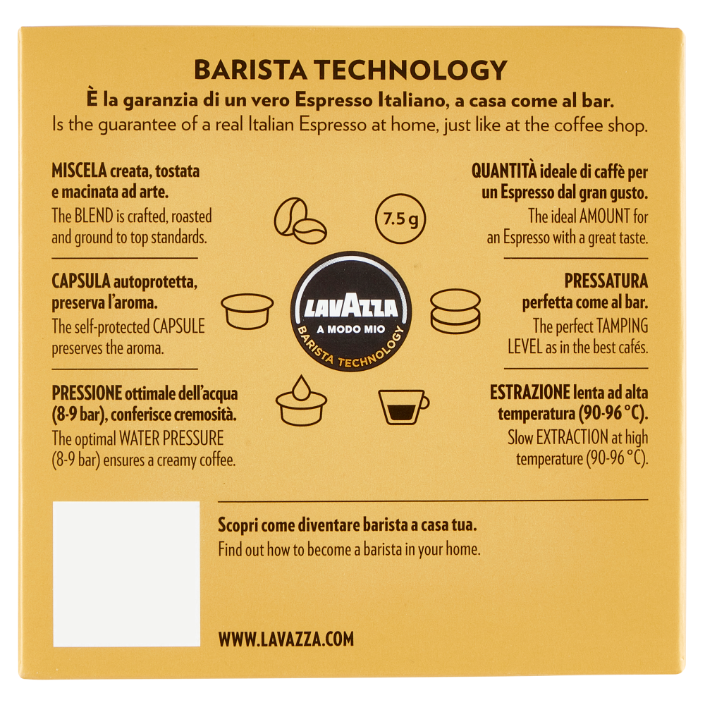 Lavazza A Modo Mio Qualità Oro 16 Capsule 120 g