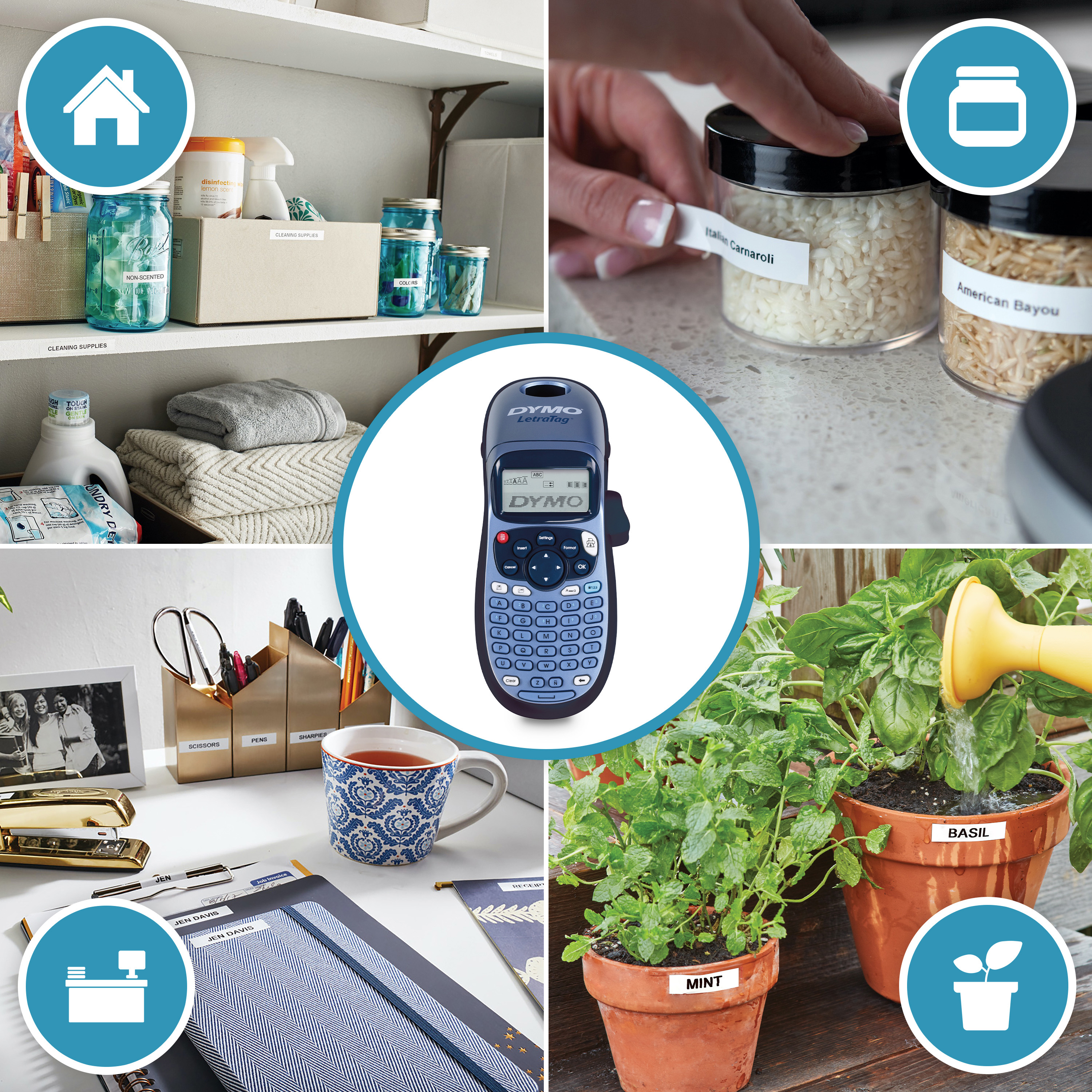 DYMO LetraTag LT-100T Etichettatrice | Macchina etichettatrice palmare | Tastiera ABC / Display LCD a 13 caratteri | Ideale per casa o ufficio