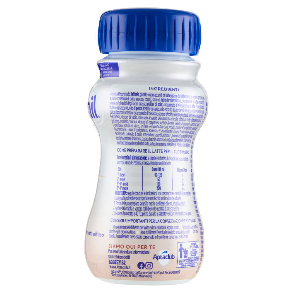 APTAMIL Profutura 1 - Latte per Lattanti Liquido dalla nascita al 6° mese, 200ml
