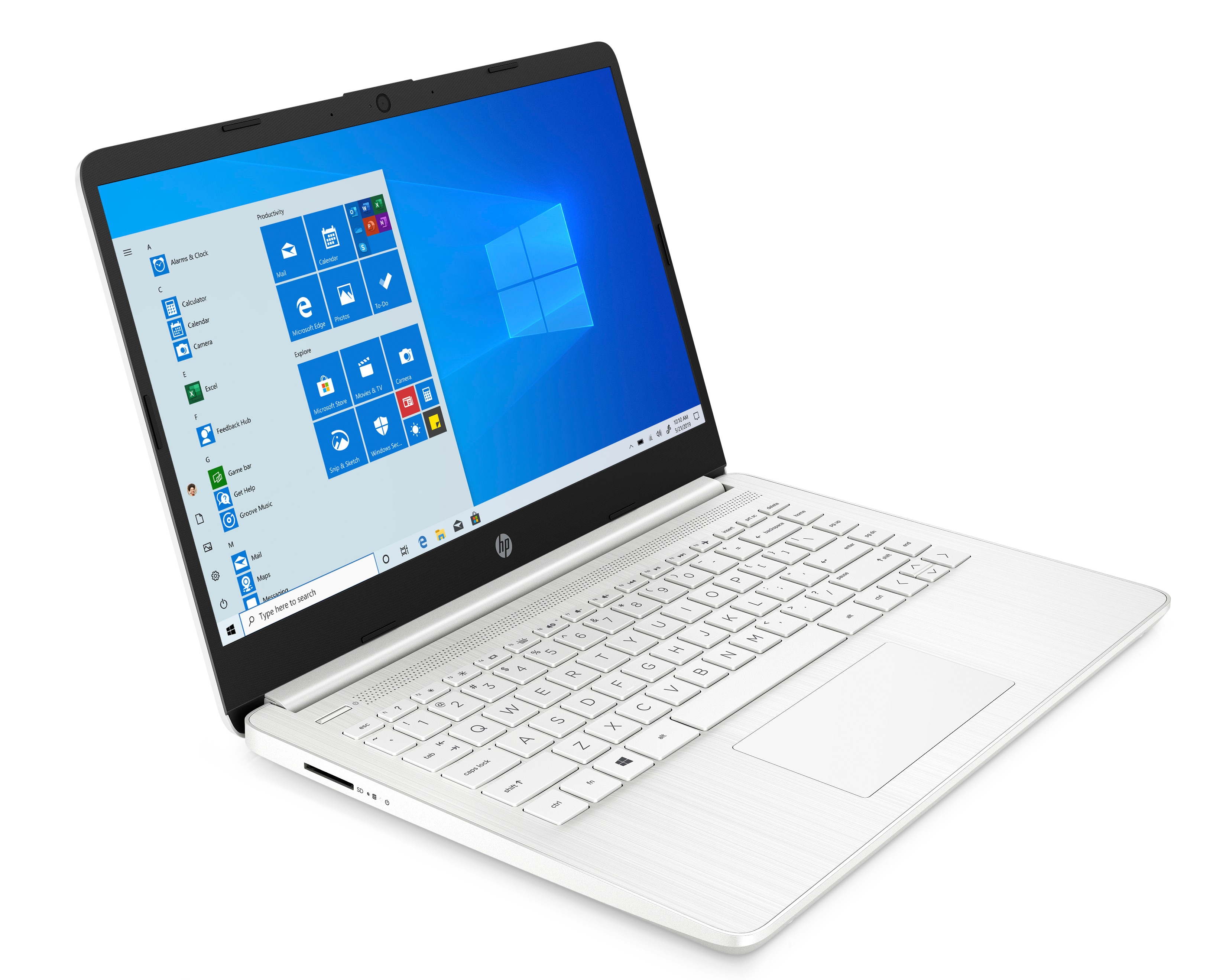 HP 14s-dq0062nl Intel® Celeron® N4020 Computer portatile 35,6 cm (14") HD 4 GB DDR4-SDRAM 128 GB SSD Wi-Fi 5 (802.11ac) Windows 11 Home in S mode Bianco