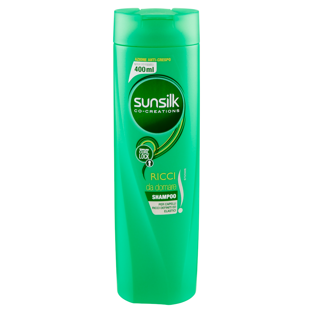 sunsilk Ricci da domare Shampoo per Capelli Ricci Definiti ed Elastici 400 mL