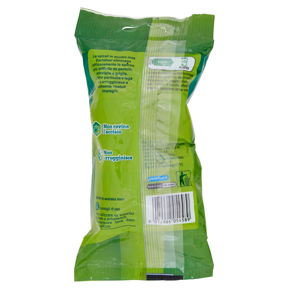 Carrefour Spirali Inox acciaio inossidabile 2 pz