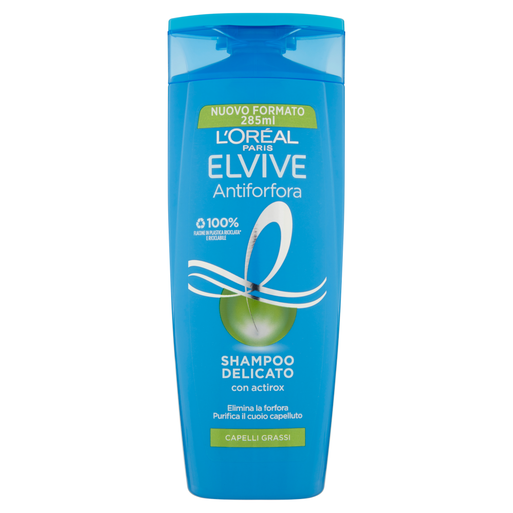 L'Or&eacute;al Paris Shampoo Elvive Antiforfora, Per Capelli Grassi, 285 ml