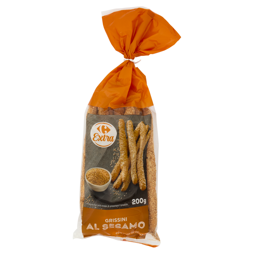 Carrefour Extra Grissini al Sesamo con Olio di Oliva 200 g