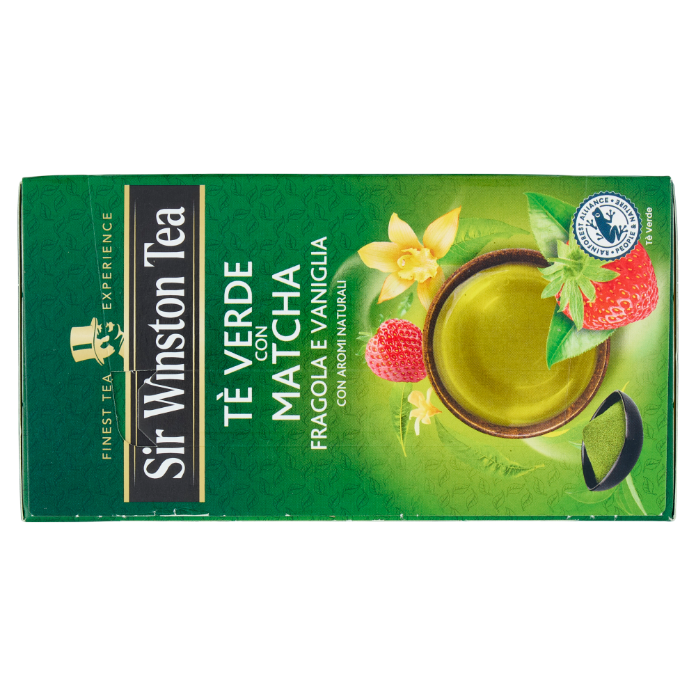 Sir Winston Tea Tè Verde con Matcha Fragola e Vaniglia 20 x 1,75 g