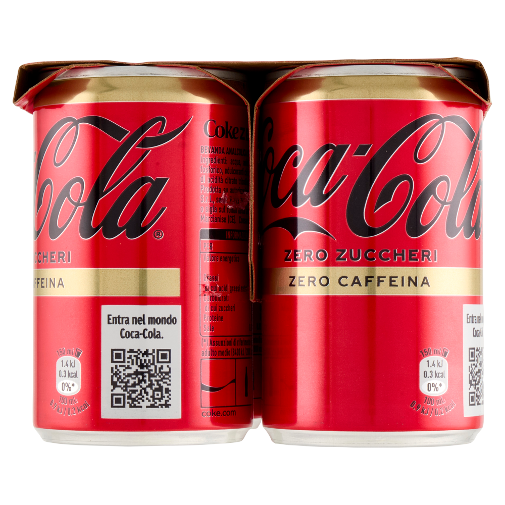 Coca-Cola Zero Caffeine Free Minican 6 x 150 ml