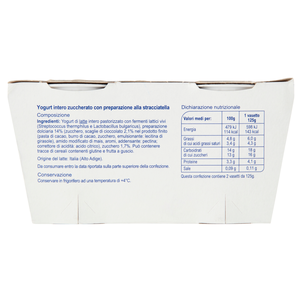 Carrefour Classic Yogurt Cremoso Stracciatella 2 x 125 g