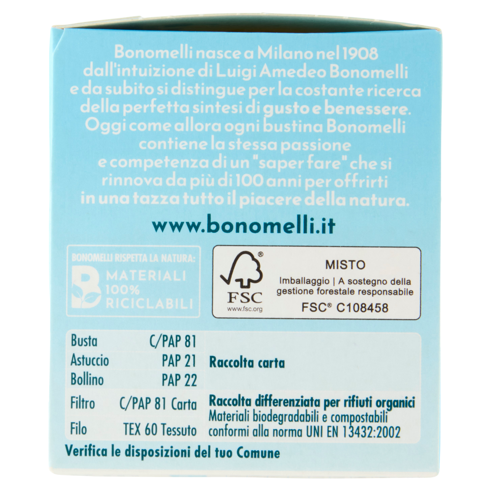 Bonomelli Rilassante Tisana per Infusione 16 Filtri 32 g