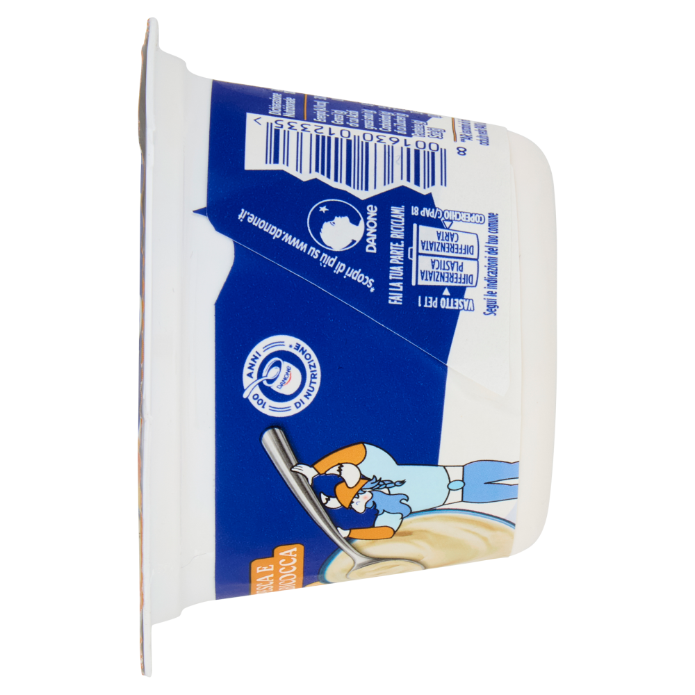 DANONE Skyr, Yogurt ispirato all'Islanda, 0% grassi,Cremoso,Ricco in Proteine, Pesca&Albicocca, 150g